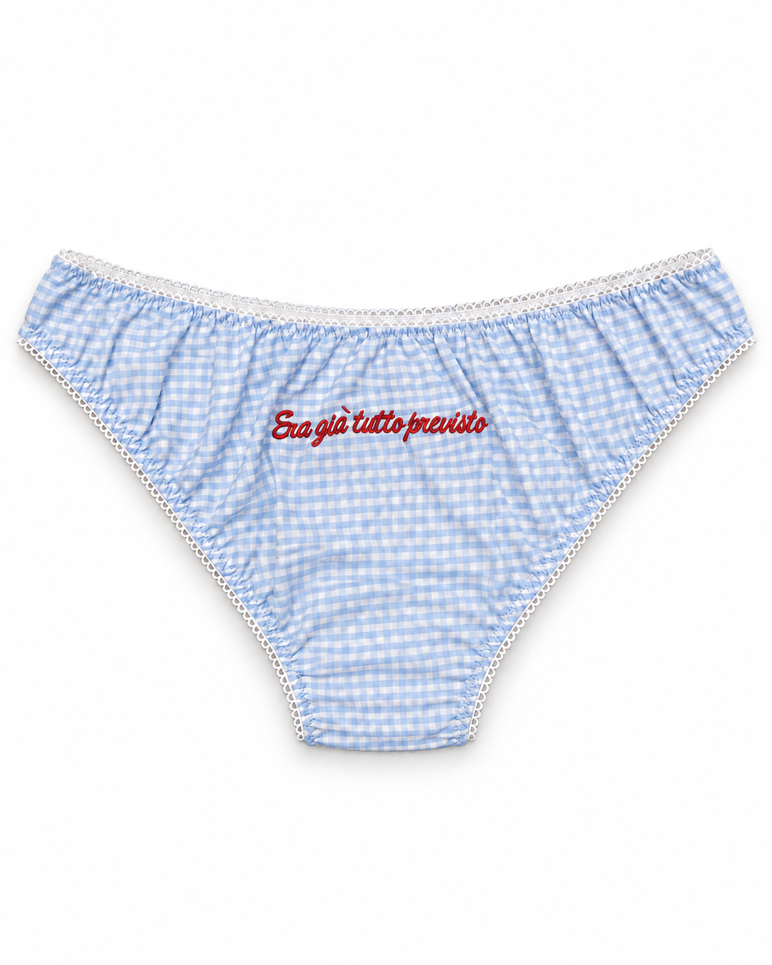 Era già tutto previsto — azzurro/bianco